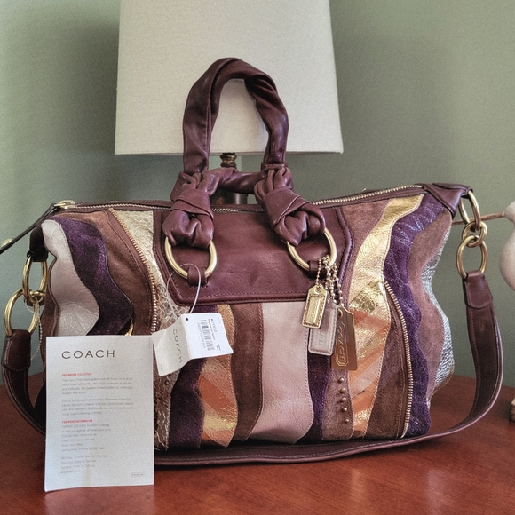 NWT Rare Coach Y2K Madison Large Sabrina Satchel Patchwork Limited Edition 13866 - Picture 1 of 16